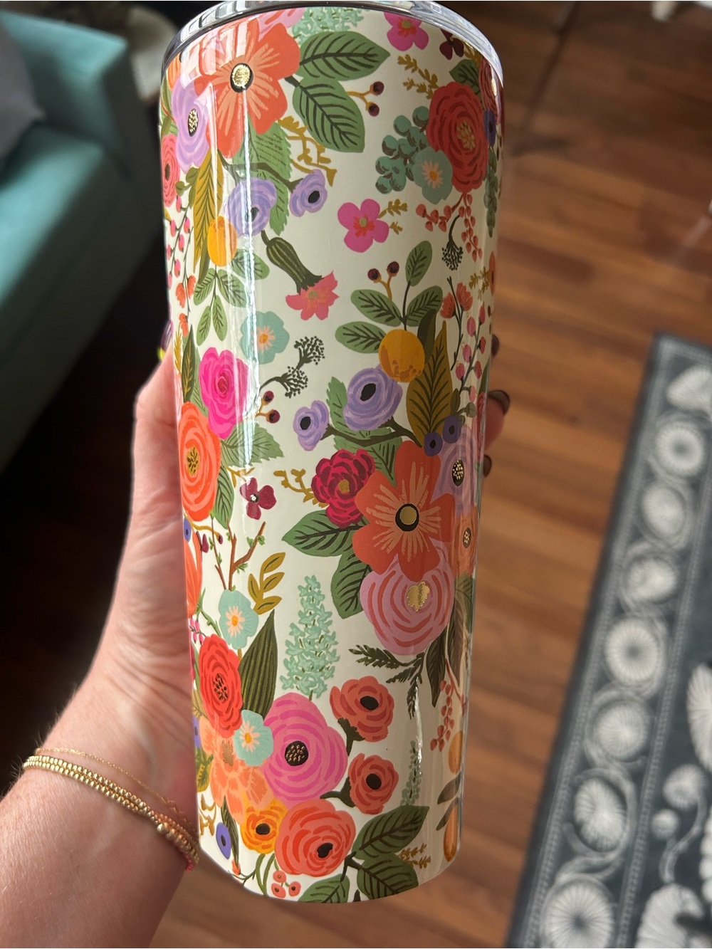 Rifle Paper x Corksicle Garden Party 24 oz. Tumbler - Picture 3 of 8